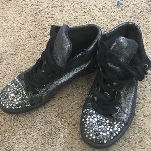 Roberto Cavelli Sneakers Shoes - Studded High Top